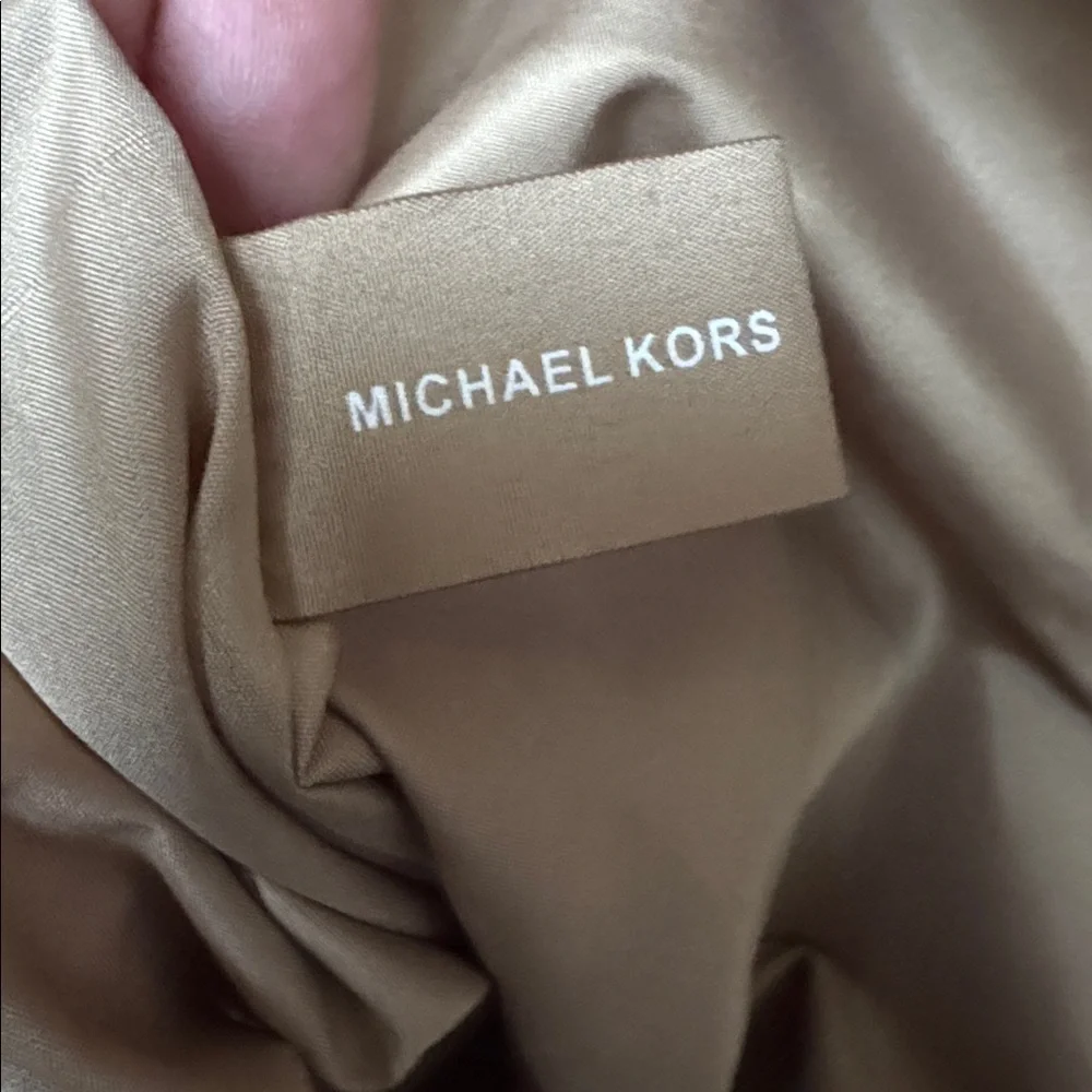 Michael Kors cotton and silver tote bag